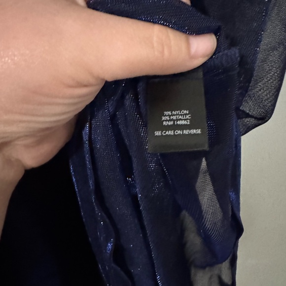 Torrid - Electric Blue Oil Slick Mesh Crew Neck Relaxed Tee - Picture 5 of 6